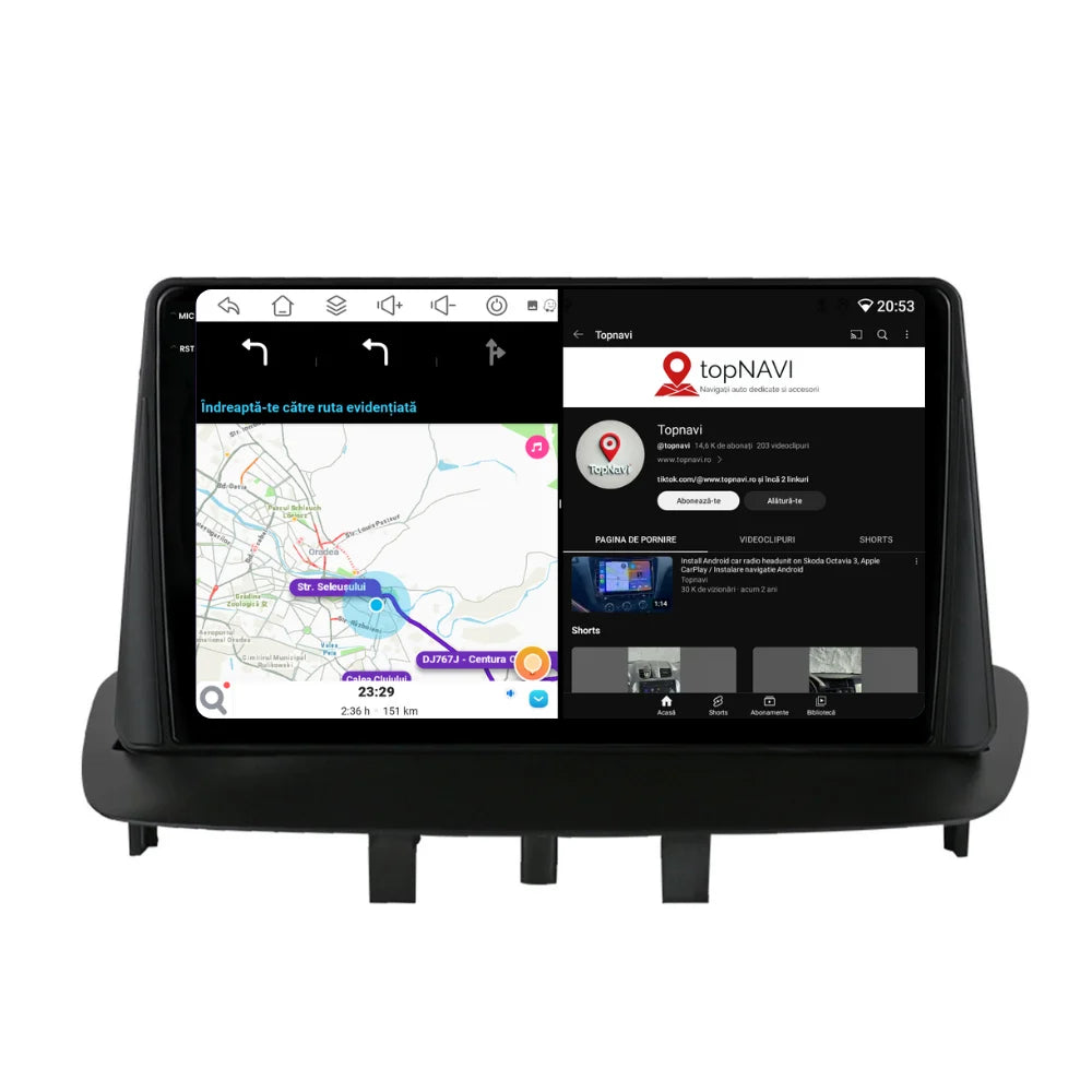 Navigatie Renault Fluence (2009-2017), Ecran 2K, 4GB RAM 64GB, 8-core
