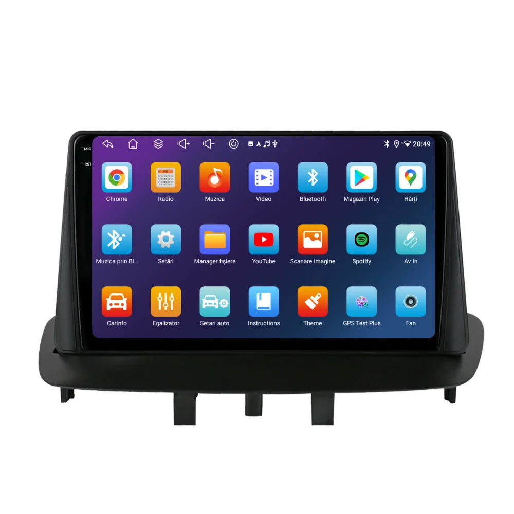 Navigatie Renault Megane 3 (2008-2016), Ecran 9 inch, 4GB RAM 64GB, 8-core