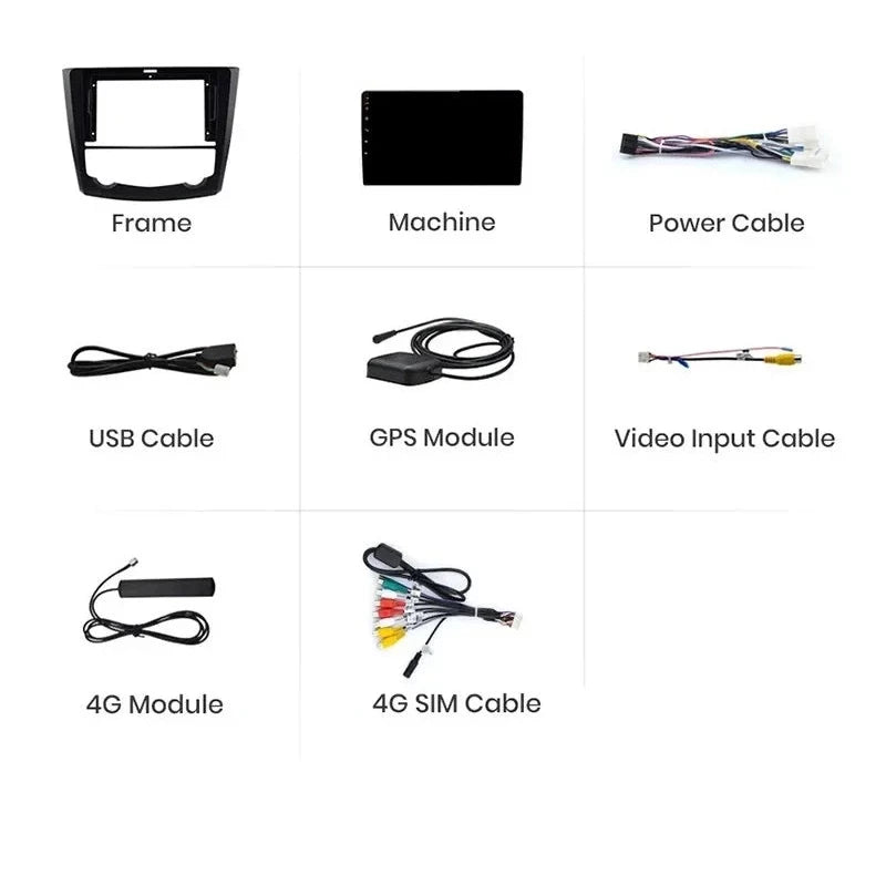 Navigatie Renault Kadjar 2015-2019, Android 12, 8GB RAM 256GB, carplay / android auto,octacore, 4G