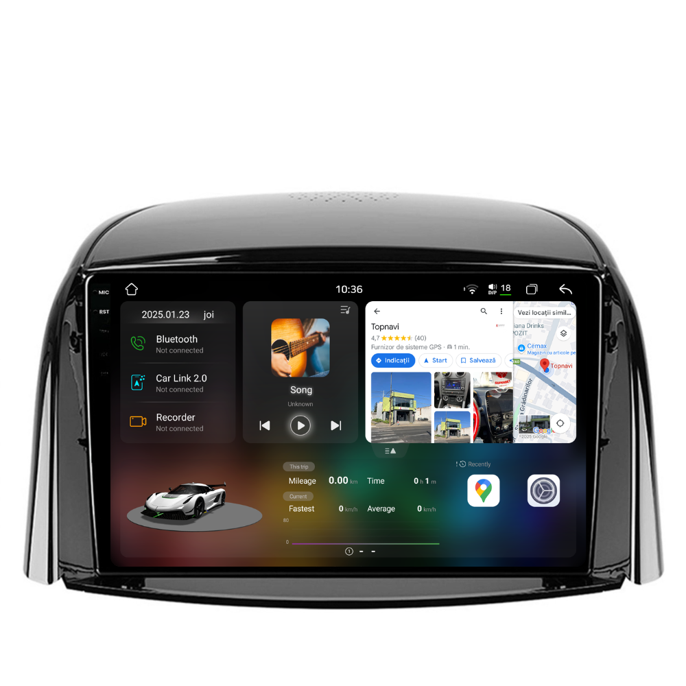 Navigatie Renault Koleos (2008-2016), Ecran 9 inch 2K, 12GB RAM 256GB, 8-core