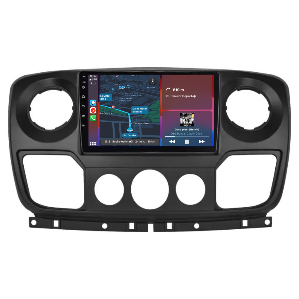 Navigatie Opel Movano (2010-2020), Ecran 10 inch, 1GB RAM 32GB