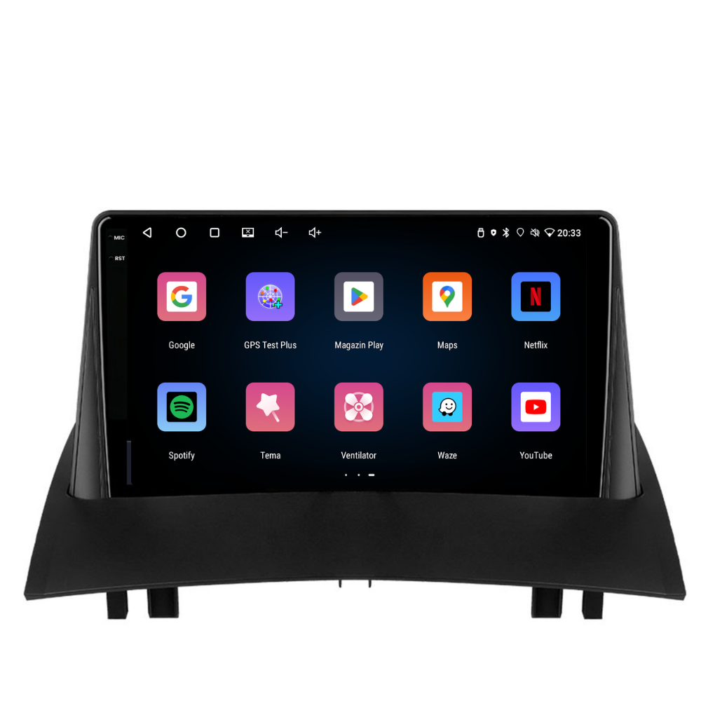 Navigatie Renault Megane 2 (2002-2009), Ecran 9 inch, 1GB RAM 32GB
