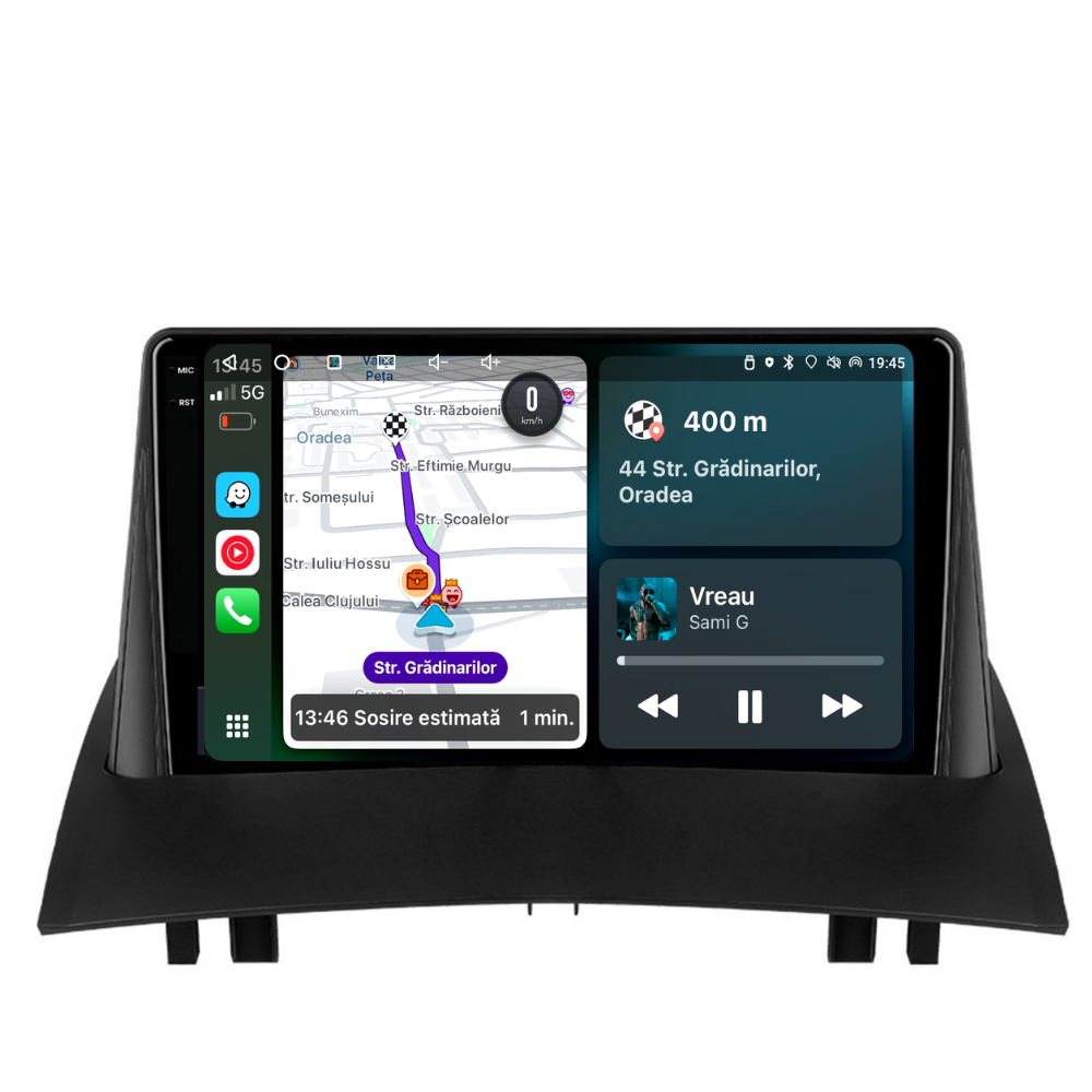 Navigatie Renault Megane 2 (2002-2009), Ecran 9 inch, 4GB RAM 64GB, 8-core