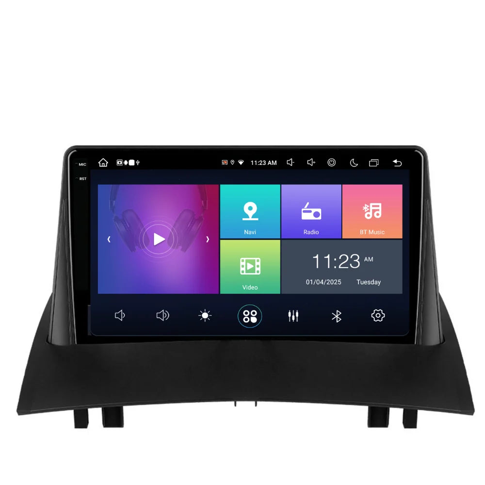 Navigatie Renault Megane 2 (2002-2009), Ecran 9 inch, 8GB RAM 256GB, 8-core