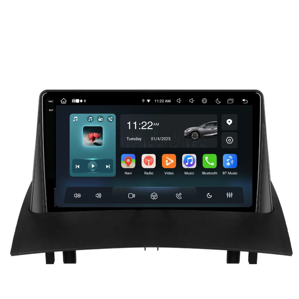 Navigatie Renault Megane 2 (2002-2009), Ecran 9 inch, 8GB RAM 256GB, 8-core