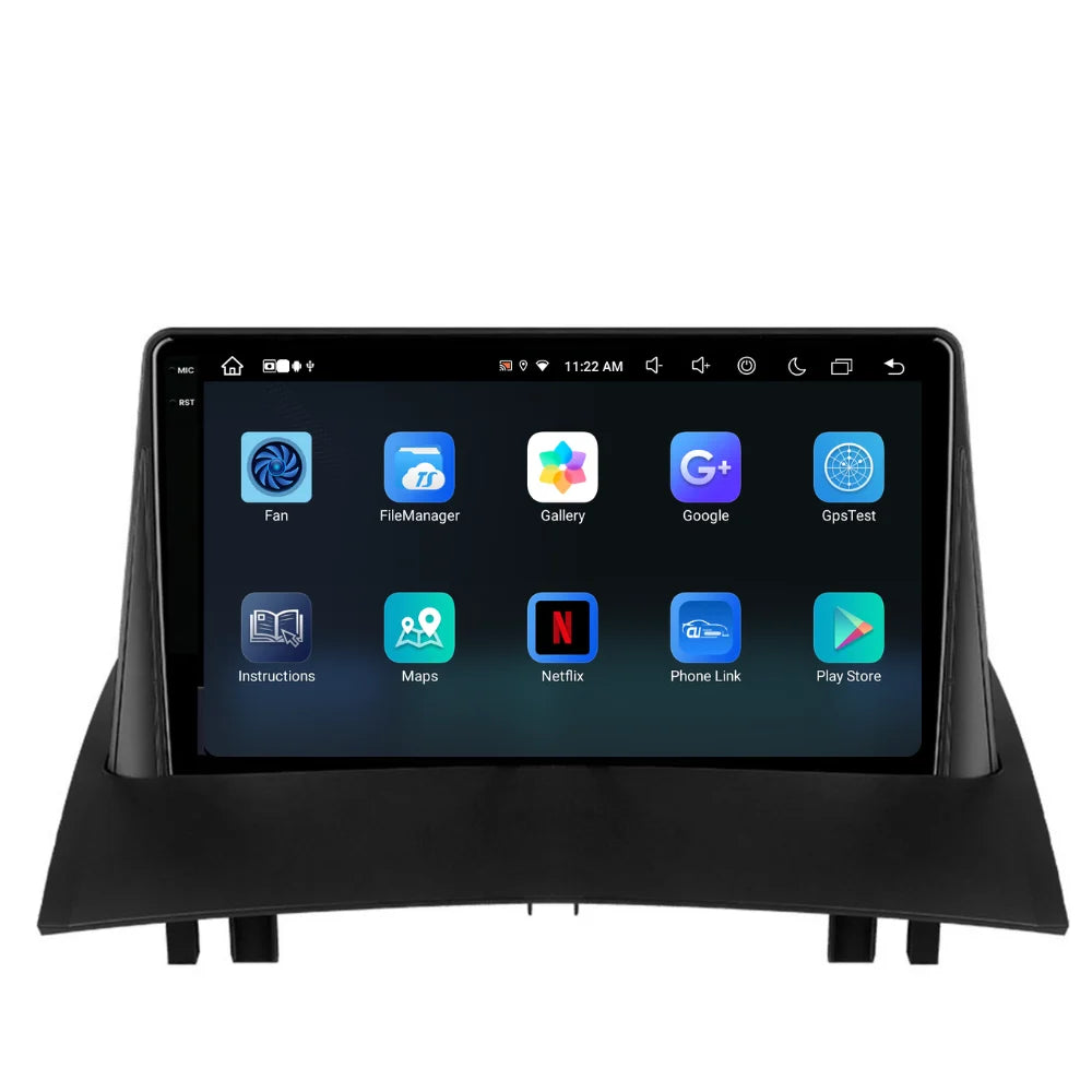 Navigatie Renault Megane 2 (2002-2009), Ecran 2K, 8GB RAM 256GB, 8-core