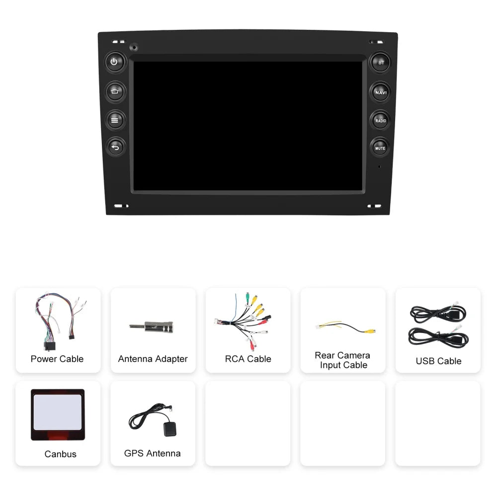 Navigatie Renault Megane 2 (2002-2009), ecran 7 inch, 2GB RAM 64GB