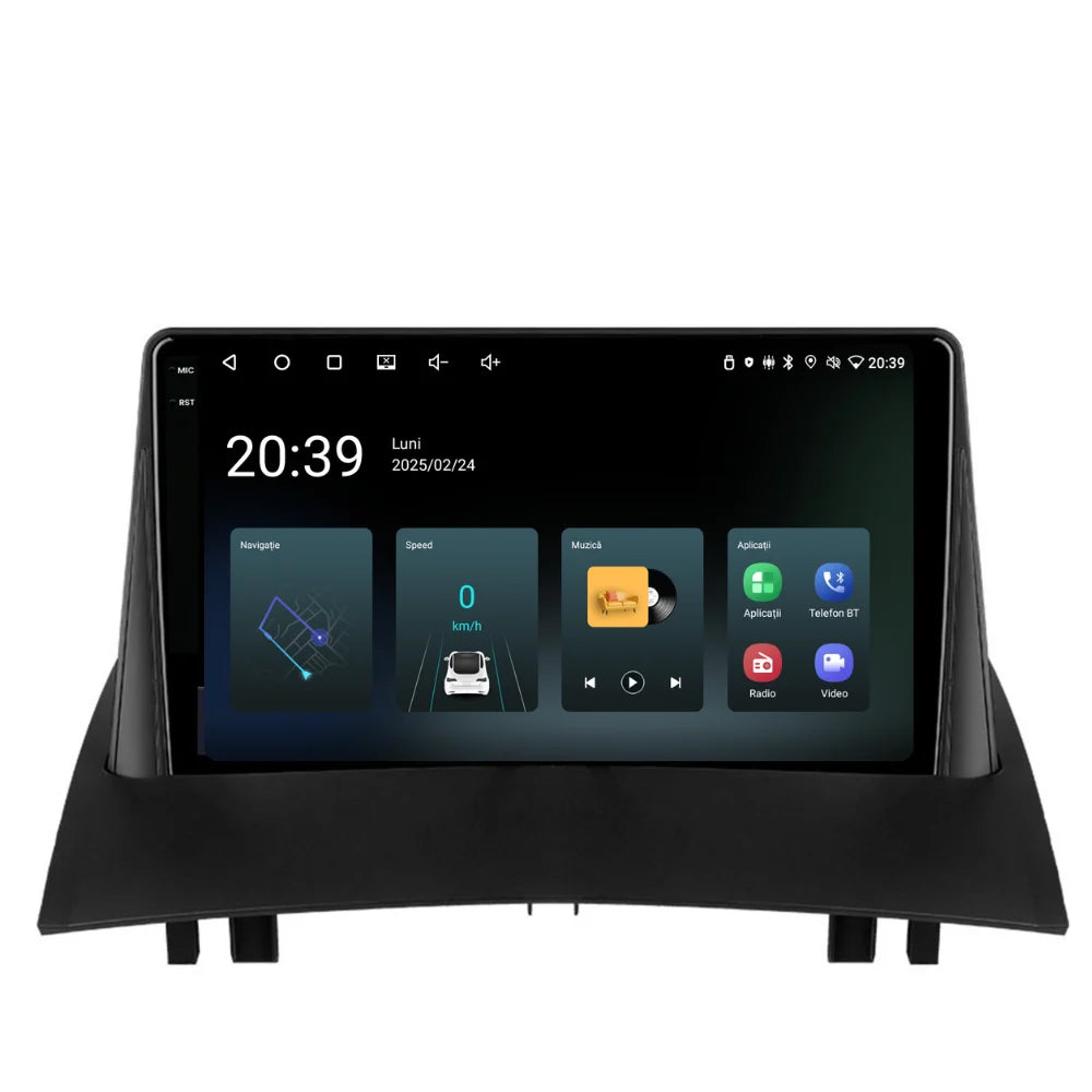 Navigatie Renault Megane 2 (2002-2009), Ecran 9 inch, 4GB RAM 64GB, 4-core