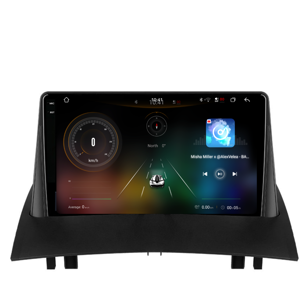 Navigatie Renault Megane 2 (2002-2009), Ecran 9 inch 2K, 12GB RAM 256GB, 8-core