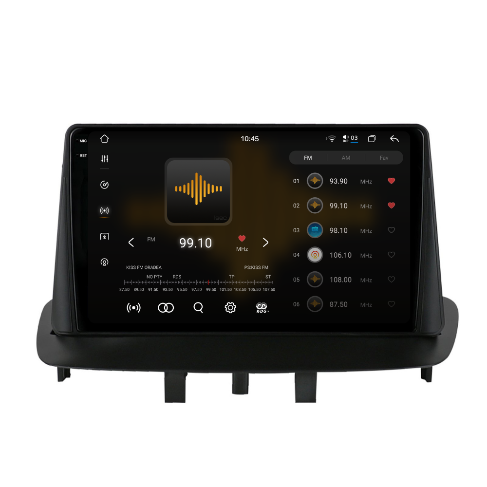 Navigatie Renault Megane 3 (2008-2016), Ecran 9 inch 2K, 12GB RAM 256GB, 8-core