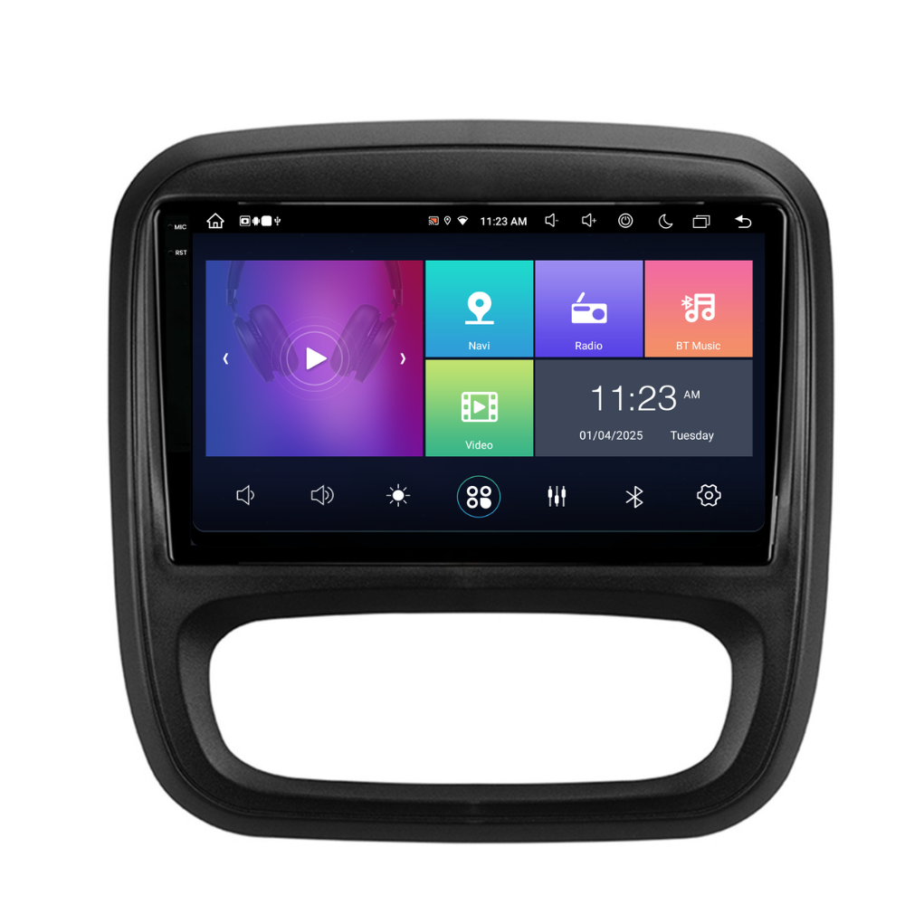 Navigatie Renault Trafic (2015-2019), Android, Ecran 2K, 4GB RAM 64GB, 8-core