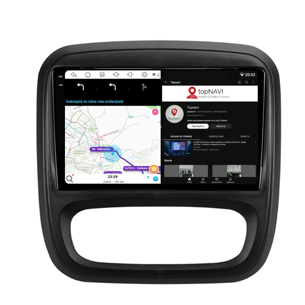 Navigatie Renault Trafic (2015-2019), Android, Ecran 2K, 4GB RAM 64GB, 8-core