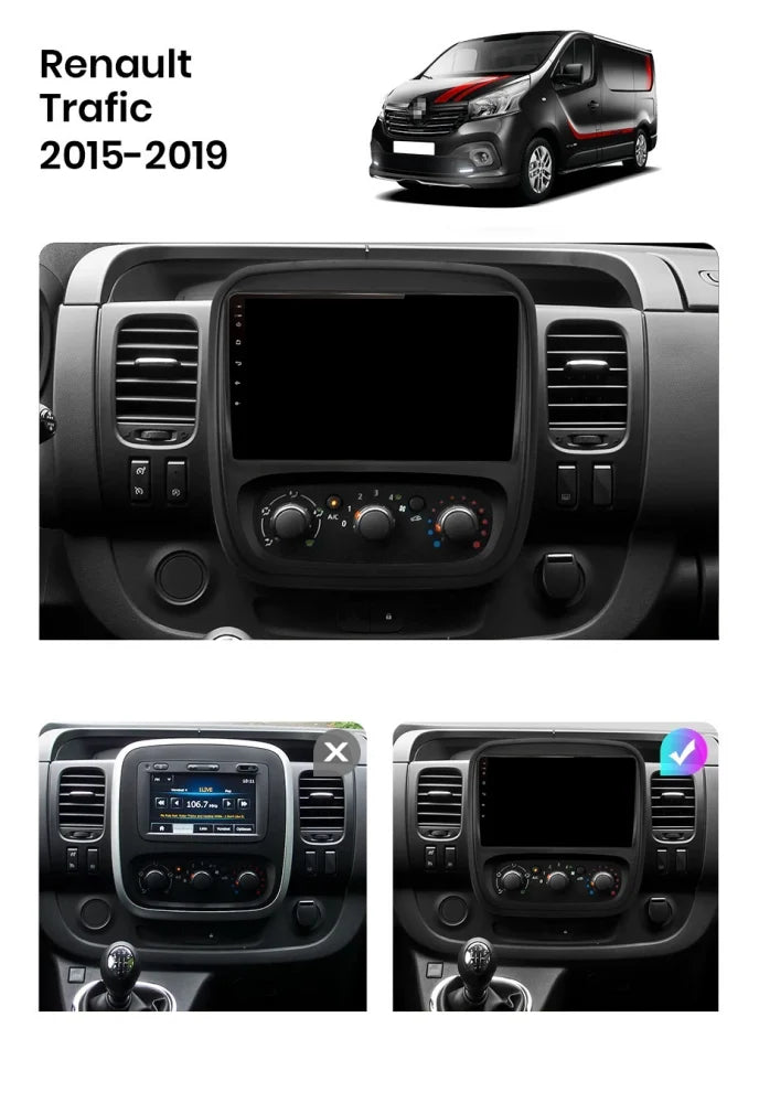 Navigatie Renault Trafic (2015-2019), Android, Ecran 9 inch, 4GB RAM 64GB, 8-core