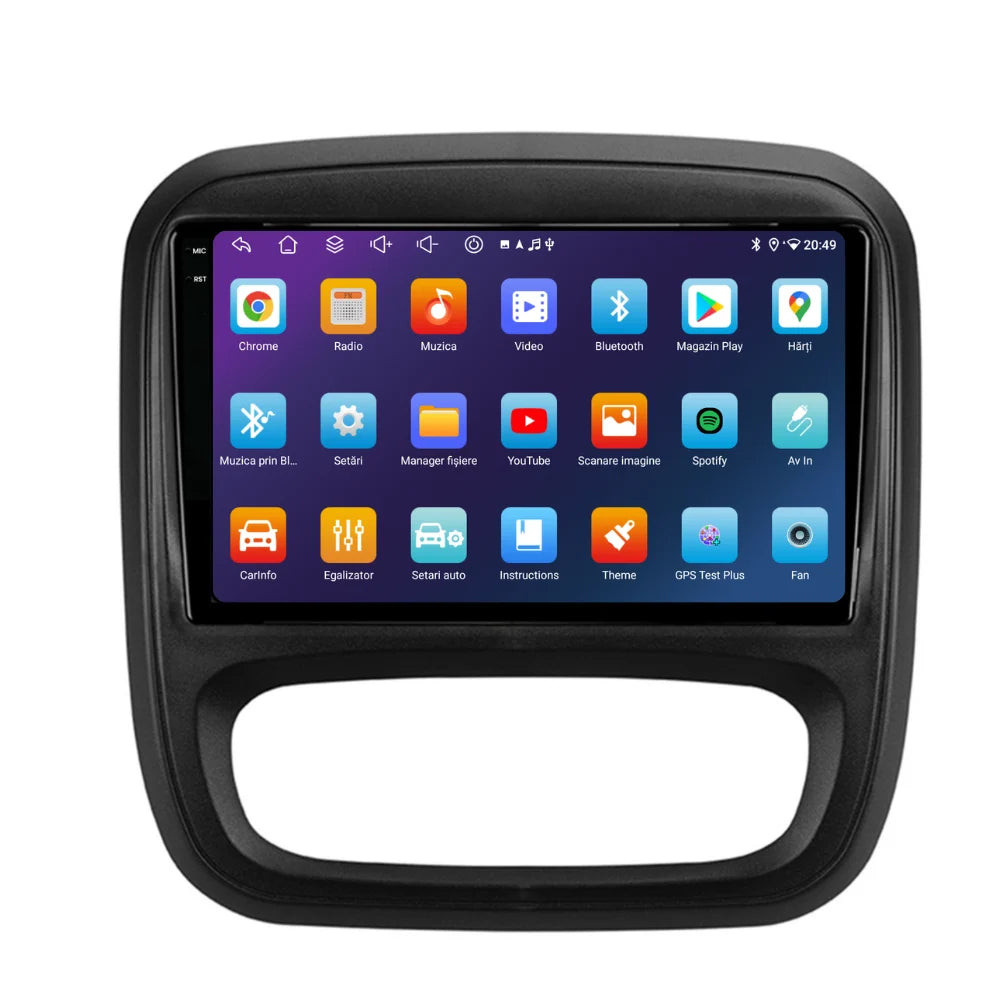 Navigatie Opel Vivaro (2014-2018), Android, Ecran 9 inch, 6GB RAM 128GB, 8-core