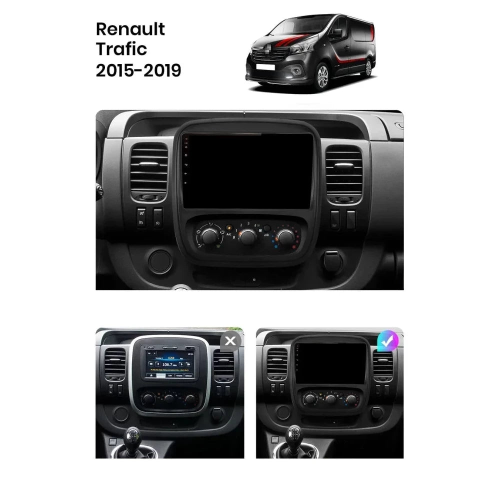 Navigatie Renault Trafic (2015-2019), Android, Ecran 9 inch, 6GB RAM 128GB, 8-core