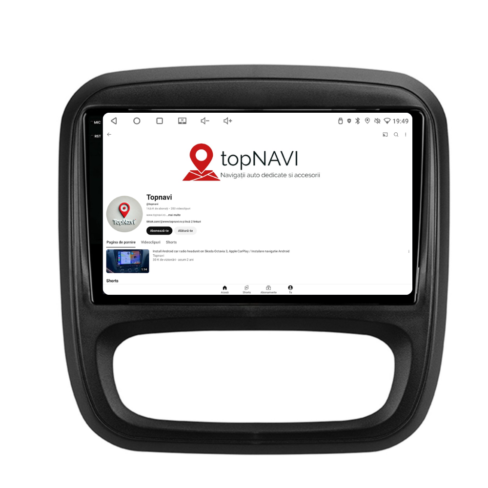Navigatie Opel Vivaro (2014-2018), Android, Ecran 9 inch, 8GB RAM 256GB, 8-core