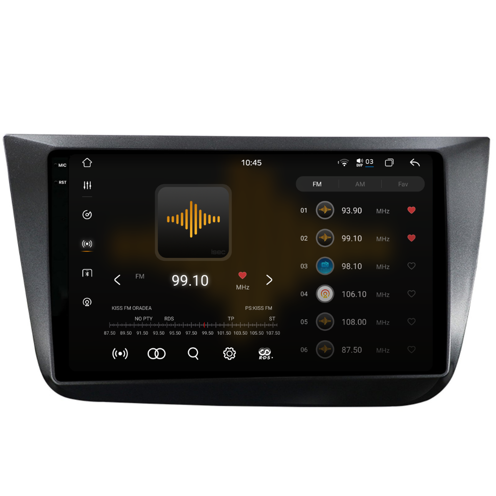 Navigatie Seat Altea (2004-2015), Ecran 9 inch 2K, 12GB RAM 256GB, 8-core