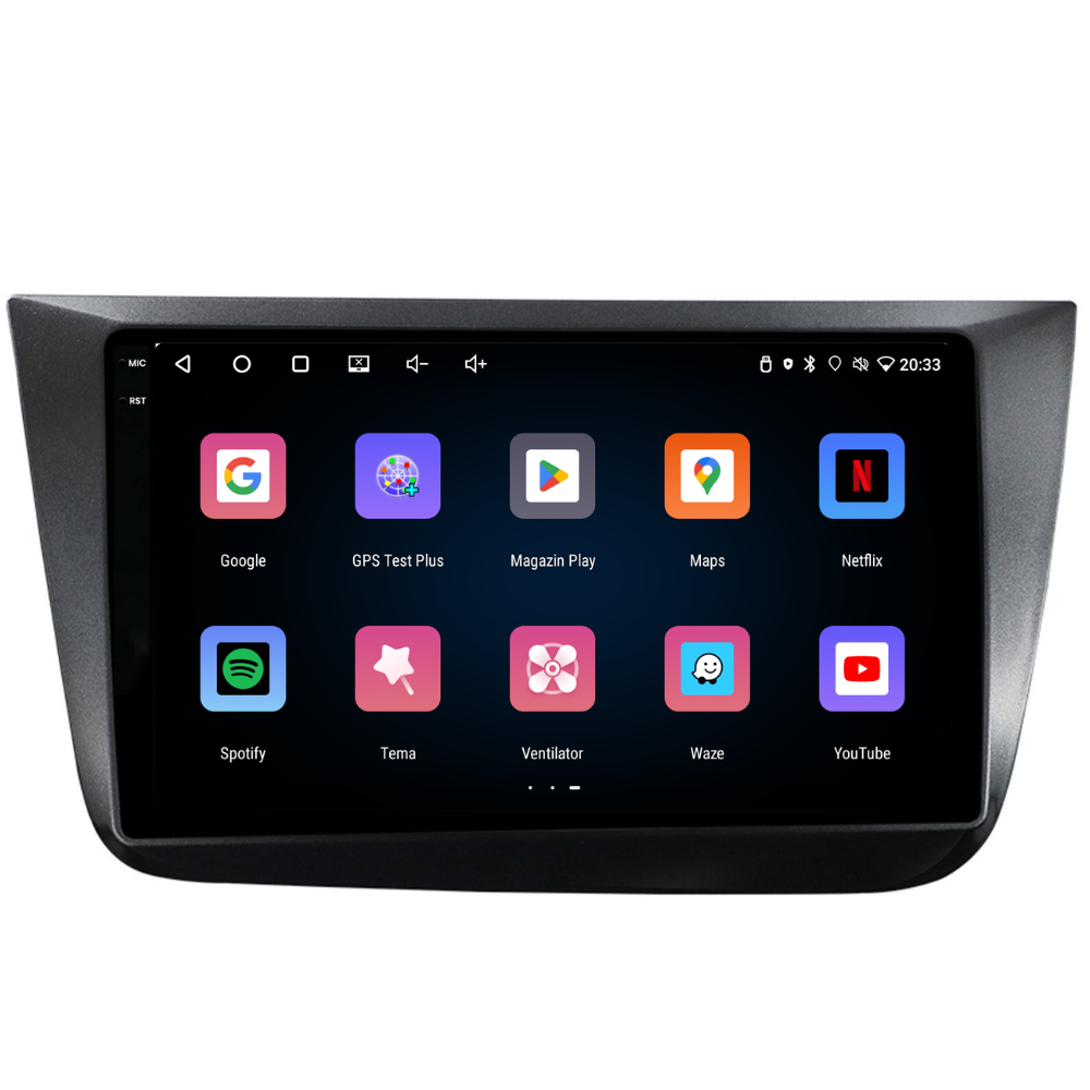 Navigatie Seat Altea (2004-2015), Ecran 9 inch, 4GB RAM 64GB, 4-core