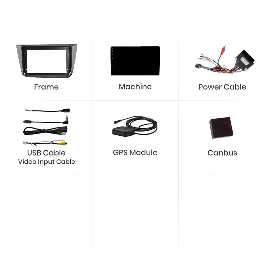 Navigatie Seat Altea (2004-2015), Ecran 9 inch, 4GB RAM 64GB, 4-core