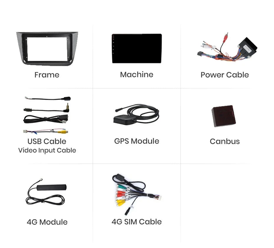 Navigatie Seat Altea (2004-2015), Ecran 9 inch, 4GB RAM 64GB, 8-core