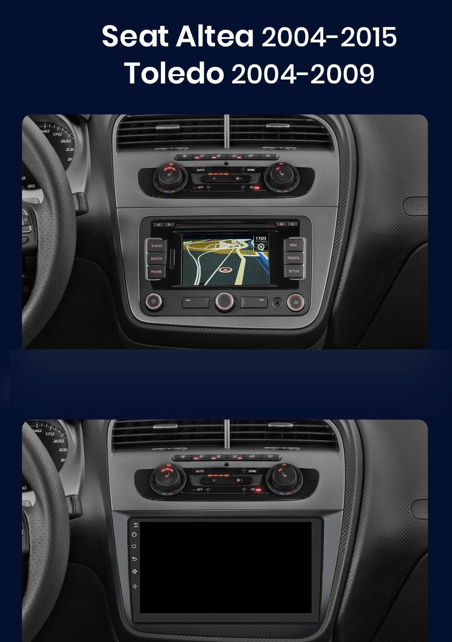 Navigatie Seat Altea (2004-2015), Ecran 2K, 4GB RAM 64GB, 8-core