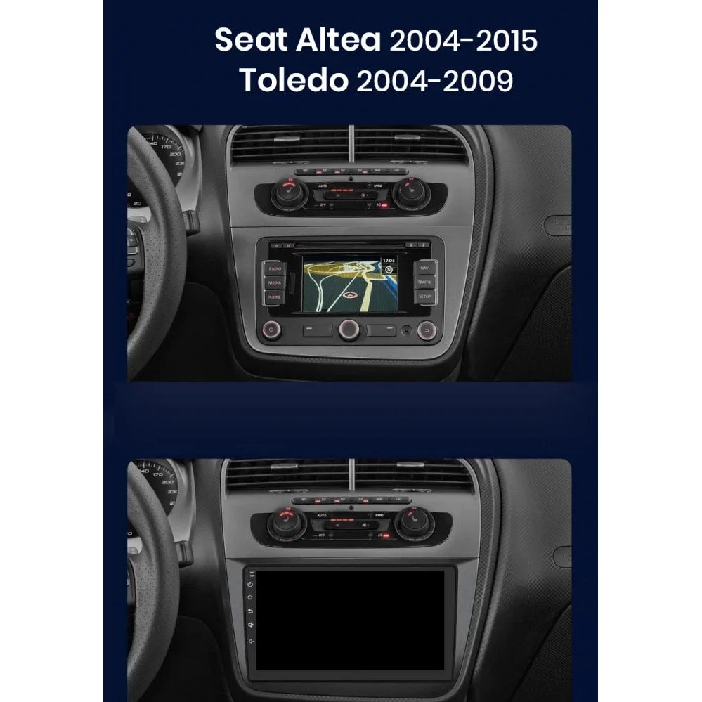 Navigatie Seat Altea (2004-2015), Ecran 9 inch, 6GB RAM 128GB, 8-core