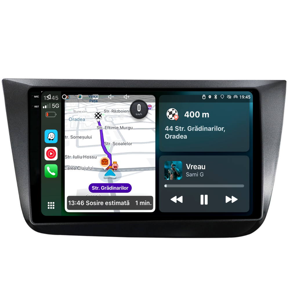 Navigatie Seat Altea (2004-2015), Ecran 9 inch, 8GB RAM 256GB, 8-core