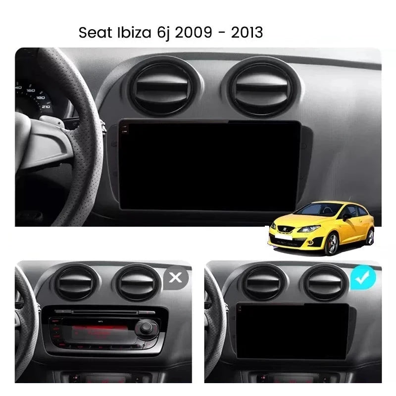 Navigatie Seat Ibiza 6J (2009-2013), Android, Ecran 9 inch, 4GB RAM 64GB, 4-core