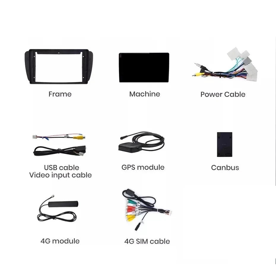 Navigatie Seat Ibiza 6J (2009-2013), Android, Ecran 9 inch, 6GB RAM 128GB, 8-core