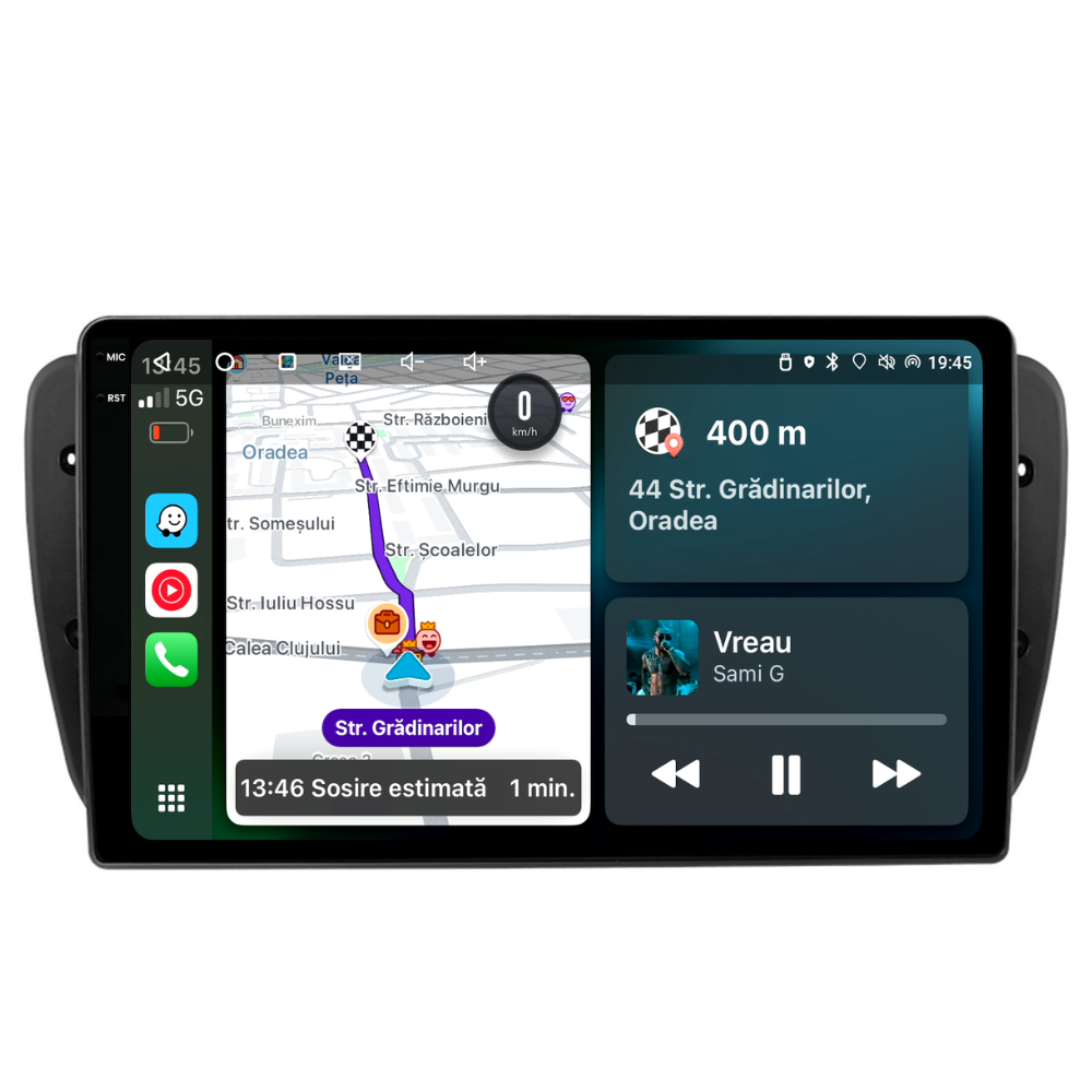 Navigatie Seat Ibiza 6J (2009-2013), Android, Ecran 2K, 8GB RAM 256GB, 8-core