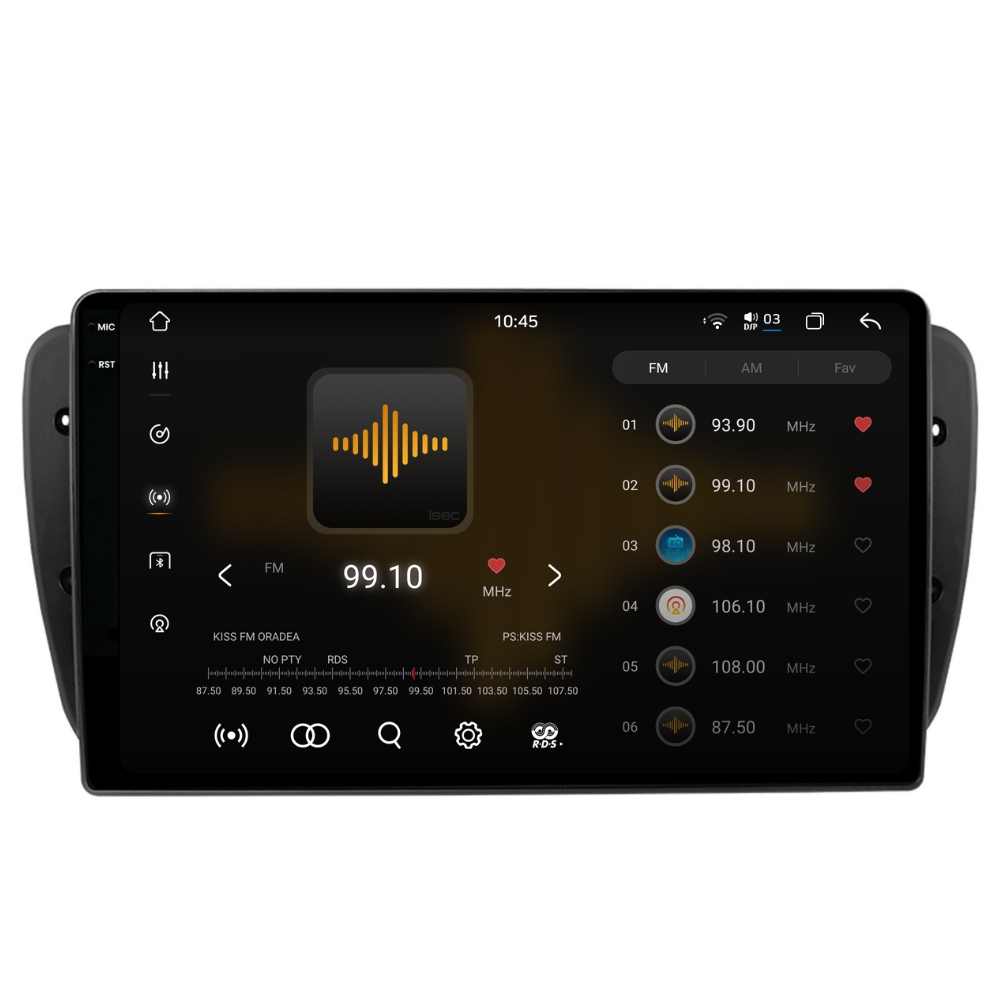 Navigatie Seat Ibiza 6J (2009-2013), Android, Ecran 9 inch 2K,12GB RAM 256GB, 8-core