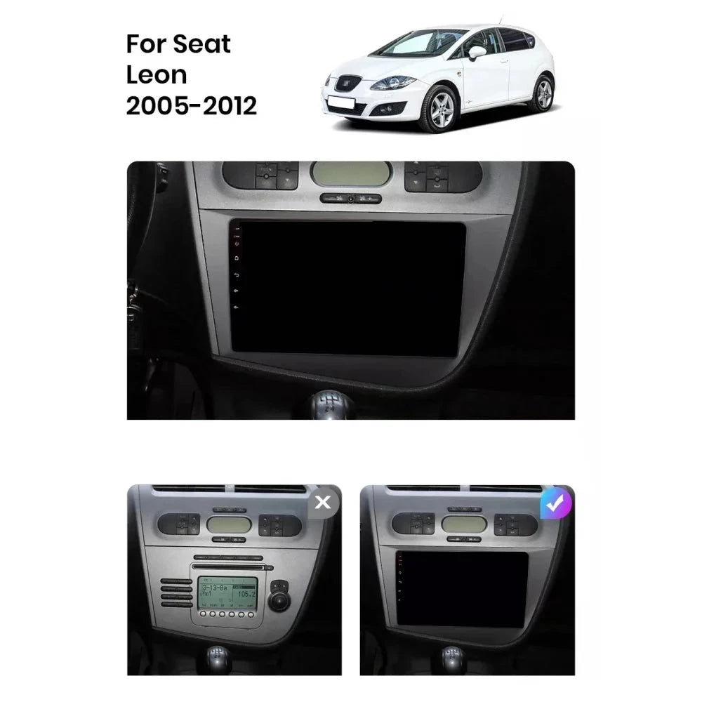 Navigație Seat Leon (2005-2012), Ecran 9 inch, 4GB RAM 64GB, 4-core