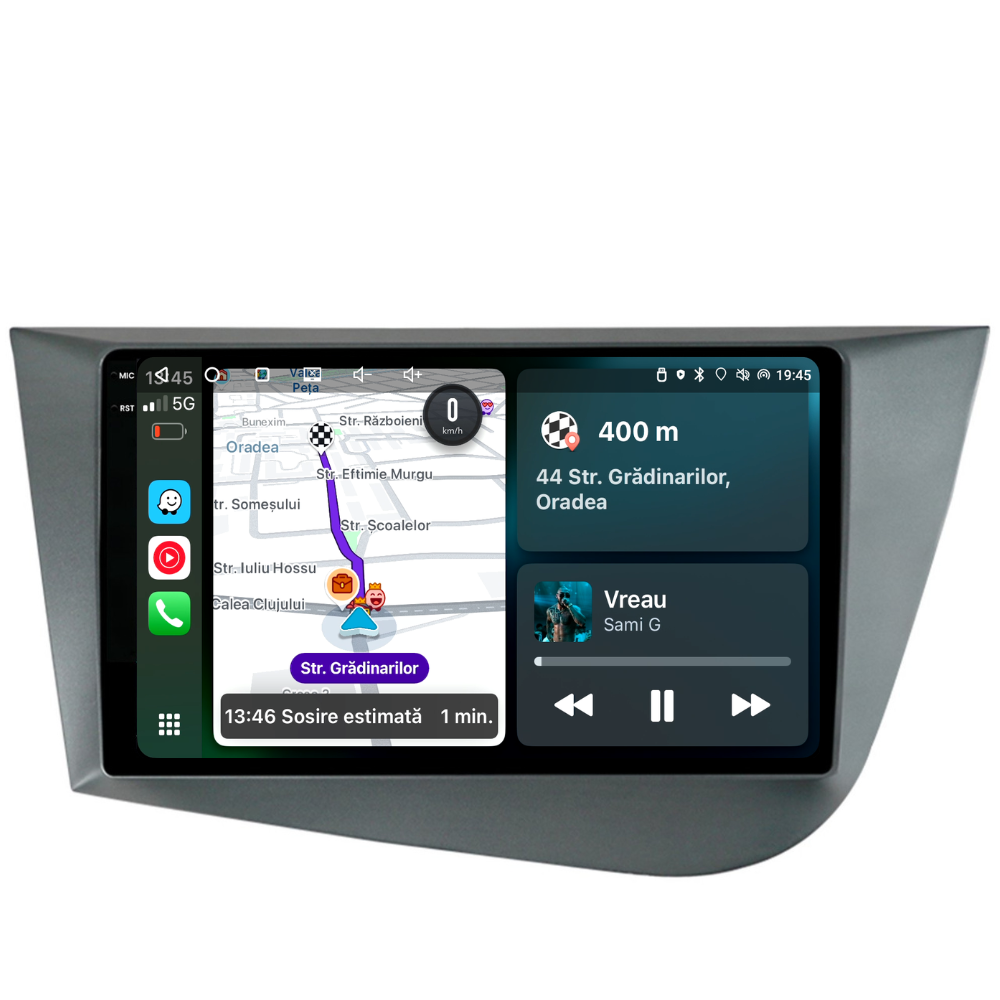 Navigație Seat Leon (2005-2012), Ecran 9 inch, 2GB RAM 32GB