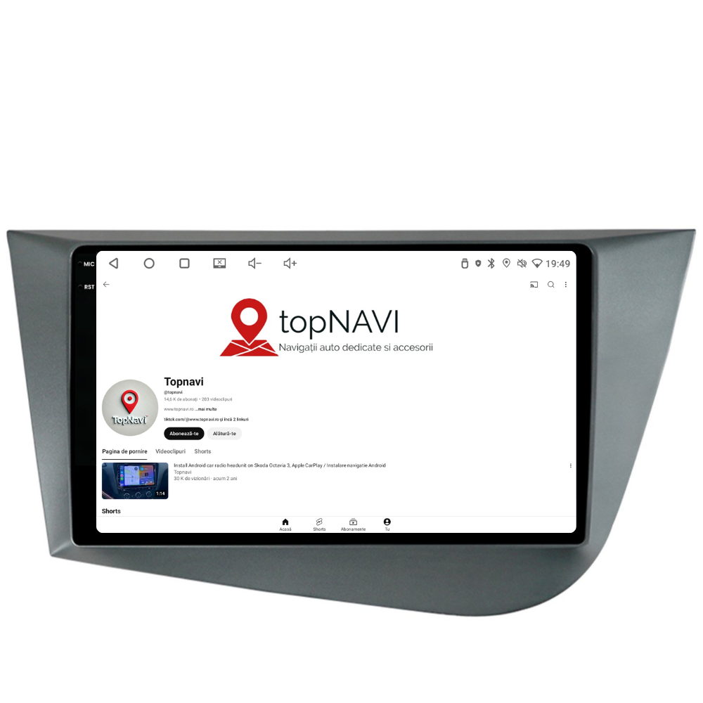 Navigație Seat Leon (2005-2012), Ecran 9 inch, 4GB RAM 64GB, 8-core