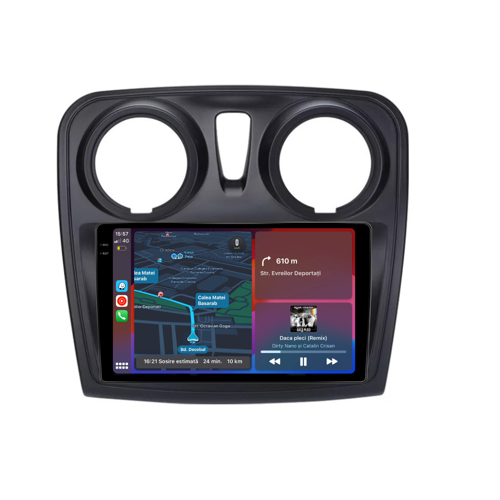 Navigatie Dacia Logan 2 2012-2019, Sandero 2 2012-2019, Android 13,Ecran 2K, 4GB RAM 64GB, Octa Core, carplay /android auto