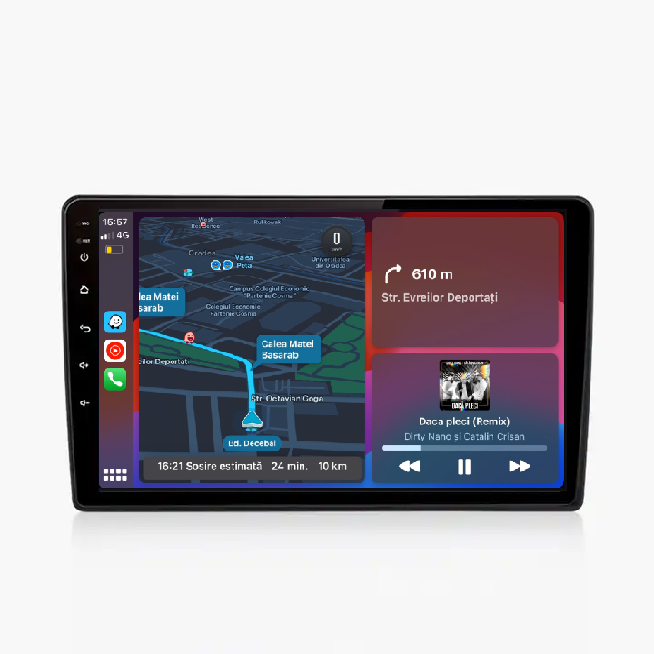 Navigatie Skoda Fabia (2008-2013), Android 12, 1GB RAM 32GB, 10 inch