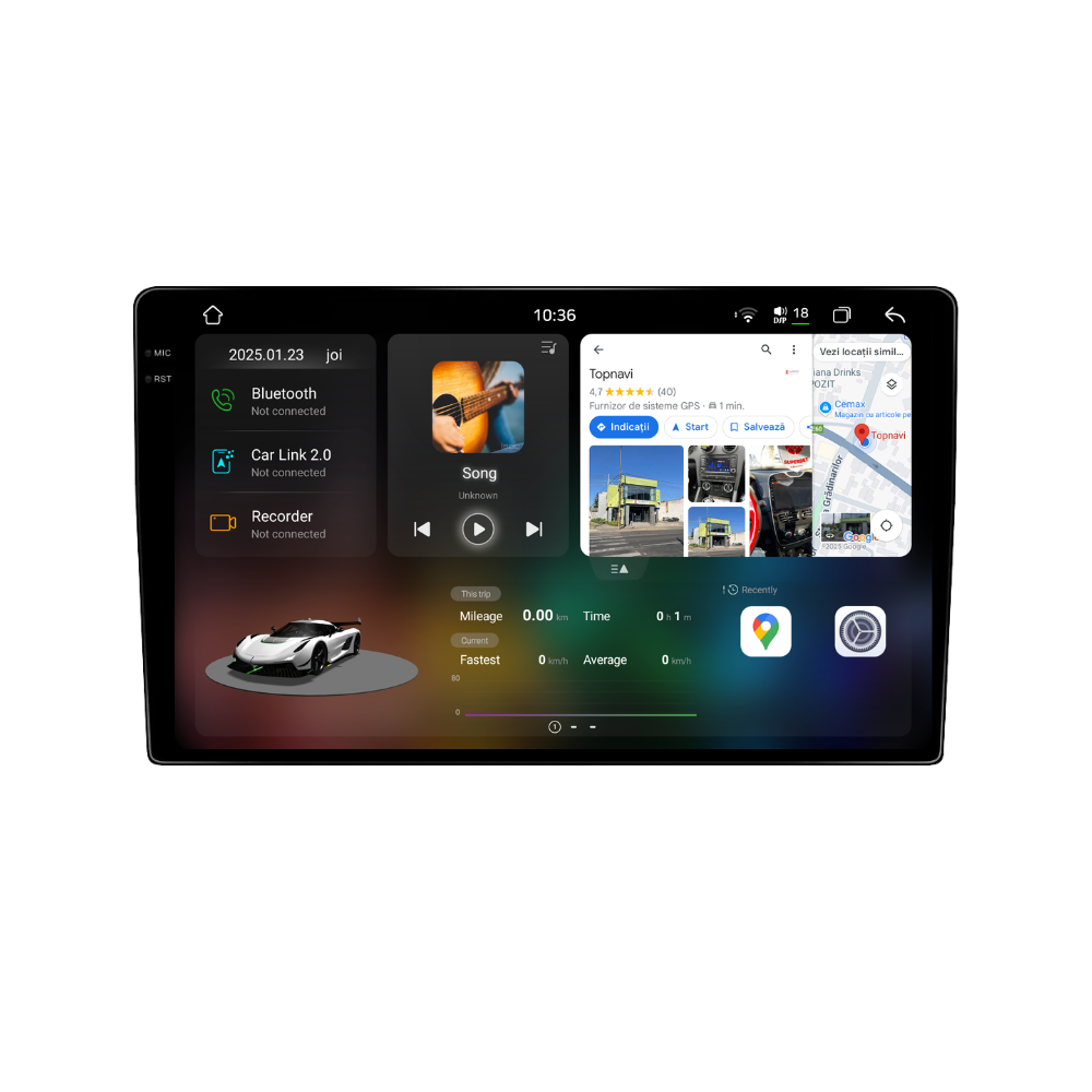 Navigatie Skoda Fabia (2008-2013), Android, Ecran 10 inch 2K, 12GB RAM 256GB, 8-core