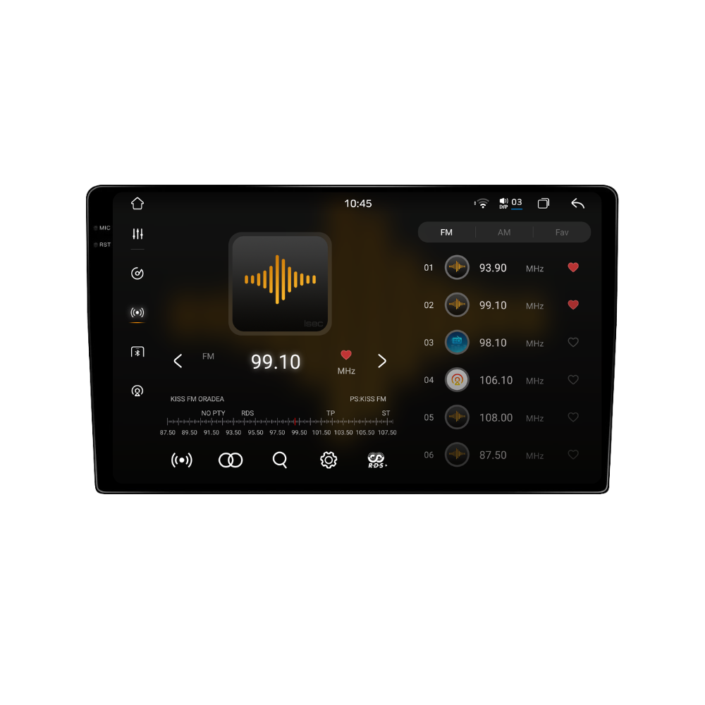 Navigatie Skoda Fabia (2008-2013), Android, Ecran 10 inch 2K, 12GB RAM 256GB, 8-core