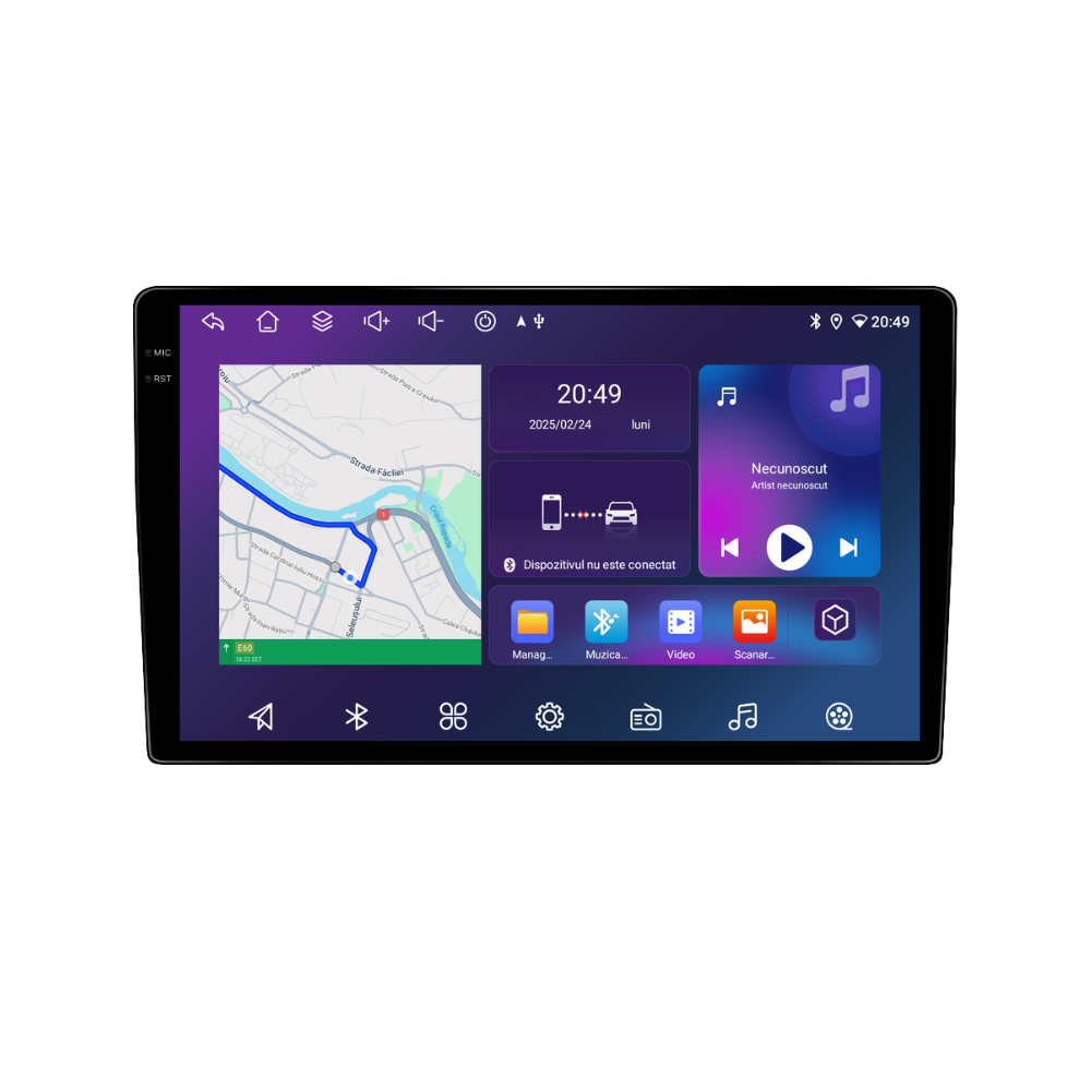 Navigatie Skoda Fabia (2008-2014), Android, Ecran 10 inch, 6GB RAM 128GB, 8-core