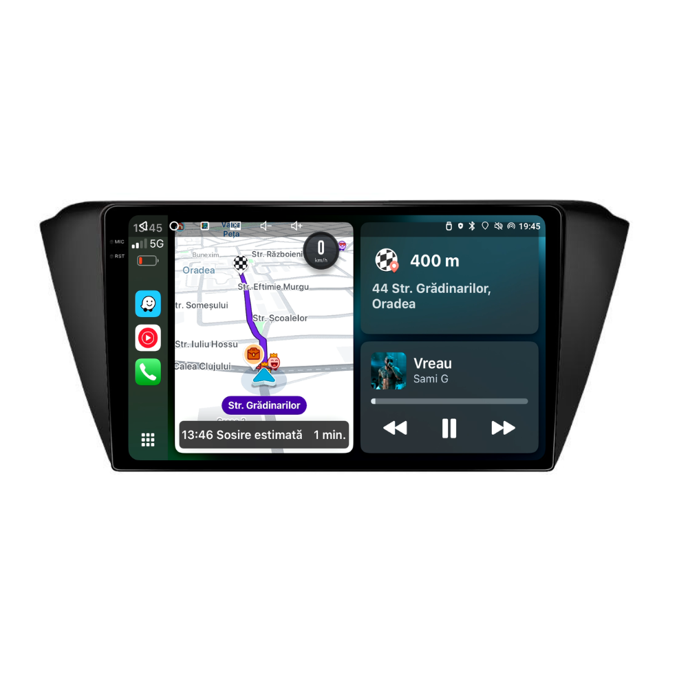 Navigatie Skoda Fabia (2014-2019), Android, Ecran 2K, 4GB RAM 64GB, 8-core