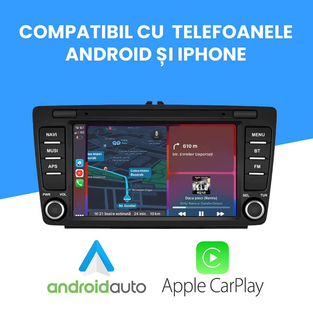 Navigatie Skoda Octavia 2 (2004-2013) Android.