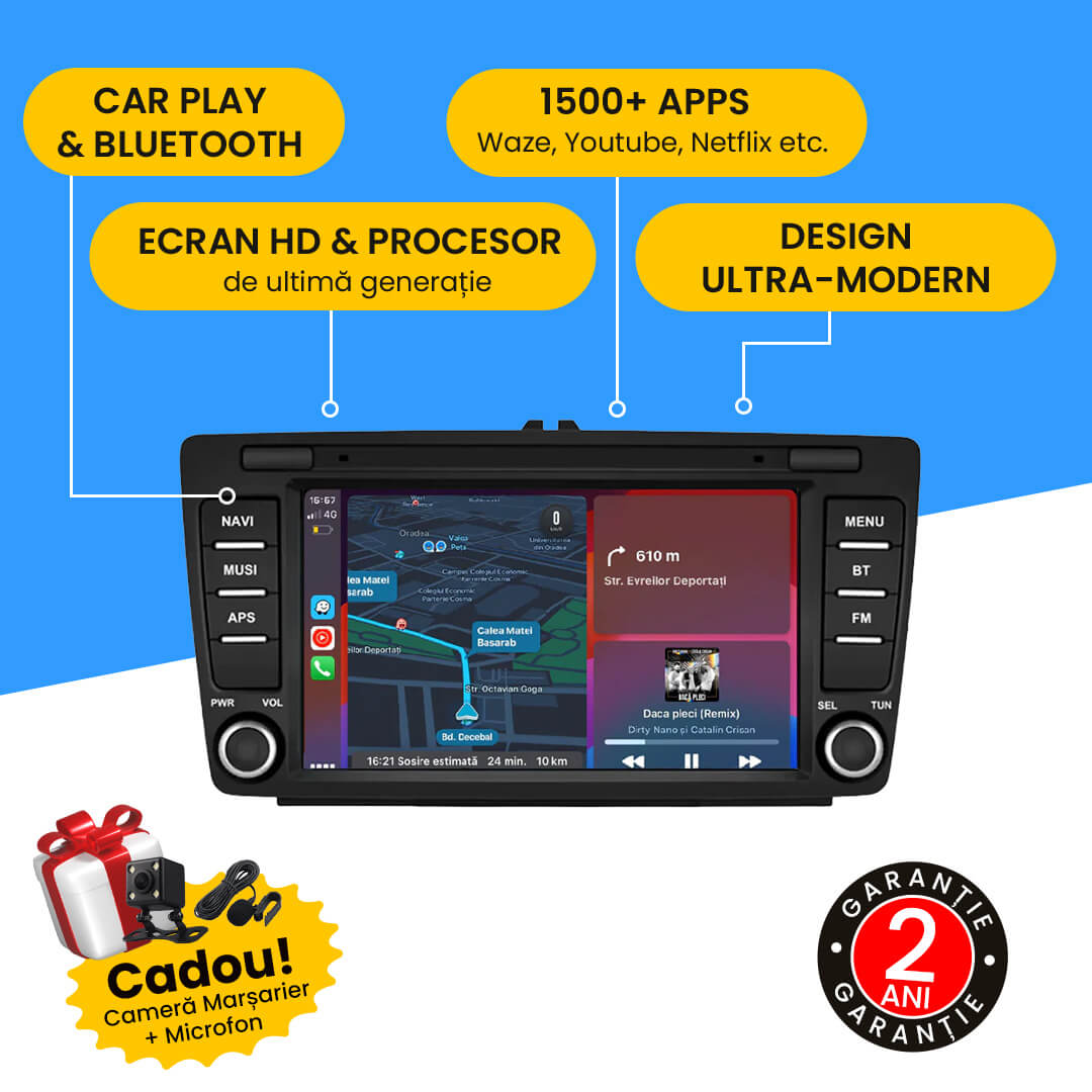 Navigatie Skoda Octavia 2 (2004-2013) Android.