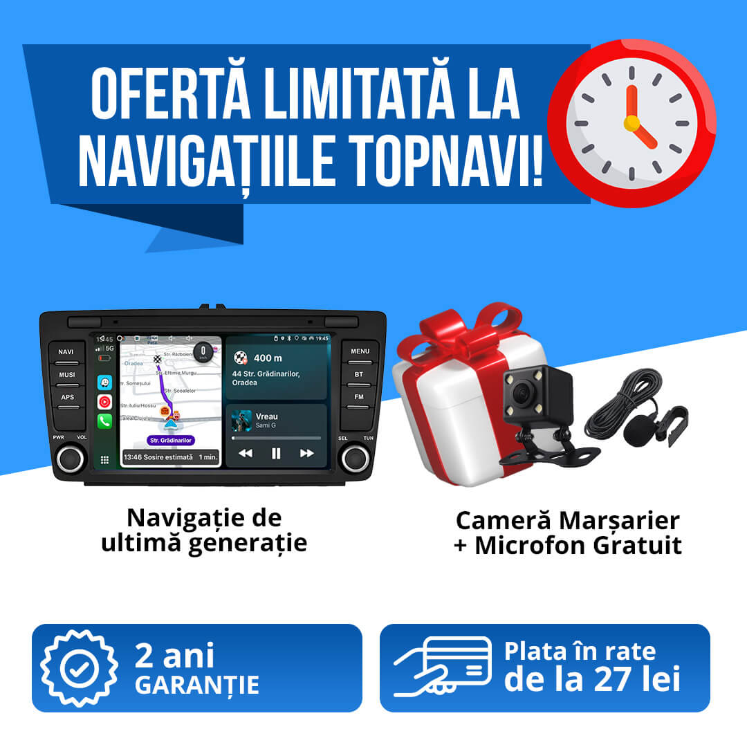 Navigatie Skoda Octavia 2 (2004-2013), Android, 4GB RAM 64GB 4core