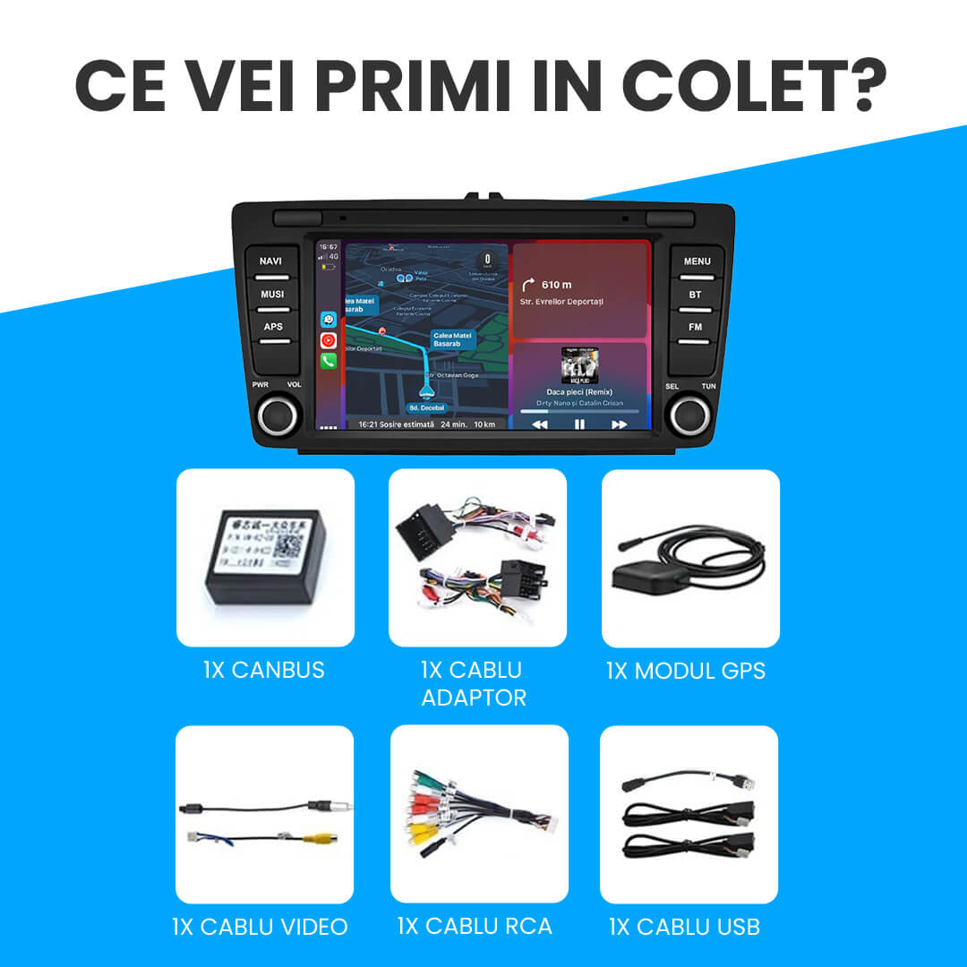Navigatie Skoda Octavia 2 (2004-2013) Android.