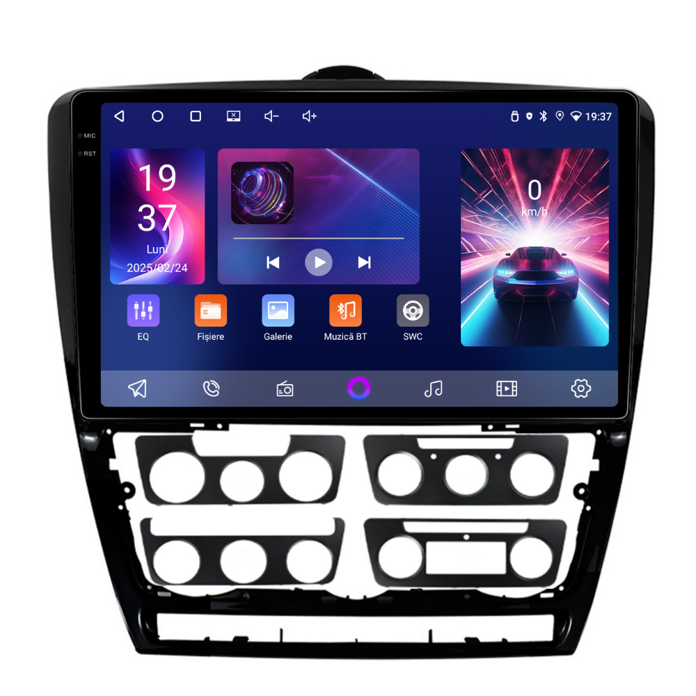 Navigatie Skoda Octavia 2 (2008-2013), Android, Ecran 10 inch, 2GB RAM 32GB