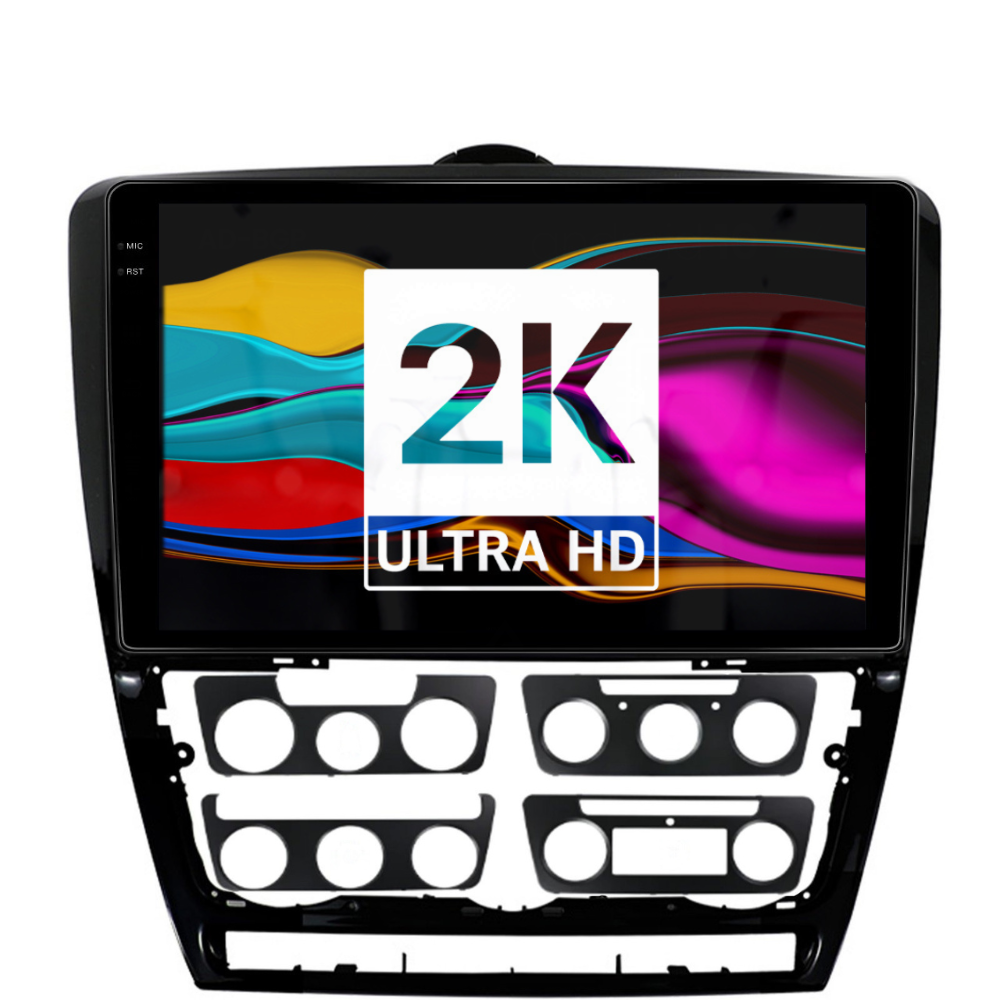 Navigatie Skoda octavia 2 2008-2013, Android 13,Ecran 2K, 8GB RAM 256GB, Octa Core, carplay /android auto