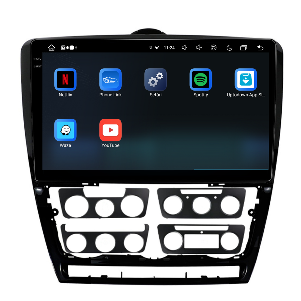 Navigatie Skoda octavia 2 (2008-2013), Android, Ecran 10 inch, 8GB RAM 256GB, 8-core
