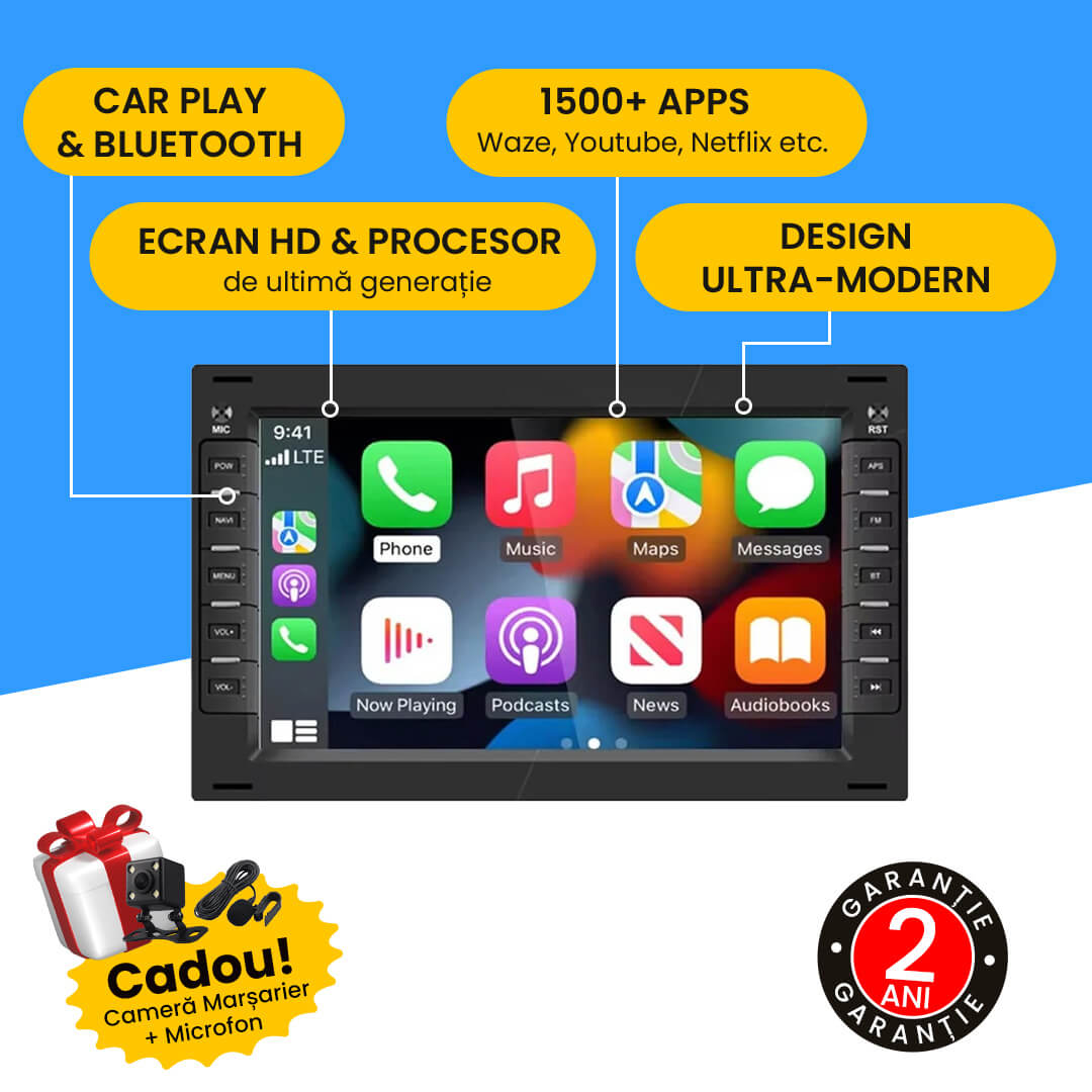 Navigatie vw golf 4, passat b5, sharan, transporter t5, bora, polo, android, 2GB 64GB