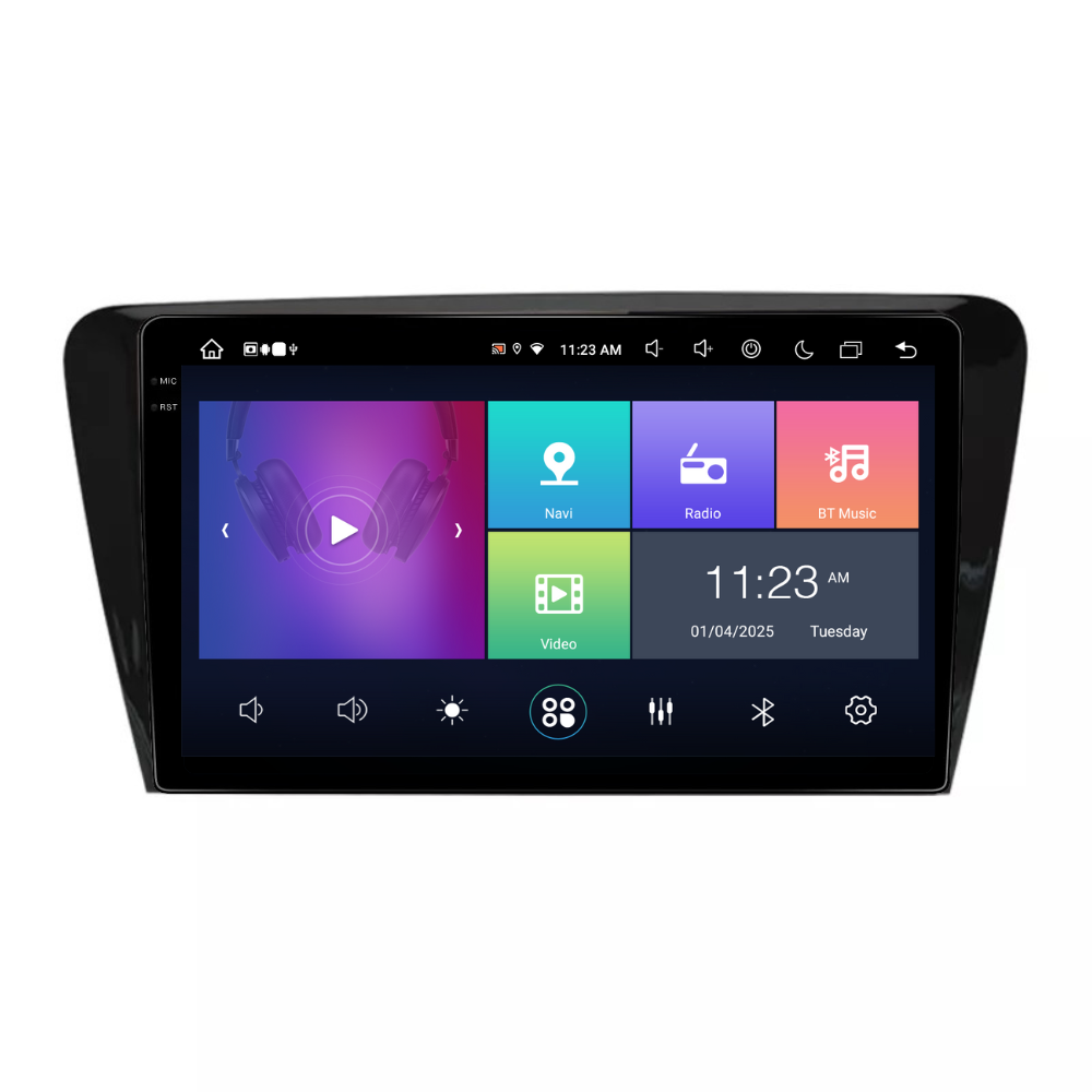 Navigatie Skoda Octavia 3 2013-2018, Android 13,Ecran 2K, 8GB RAM 256GB, Octa Core, carplay /android auto