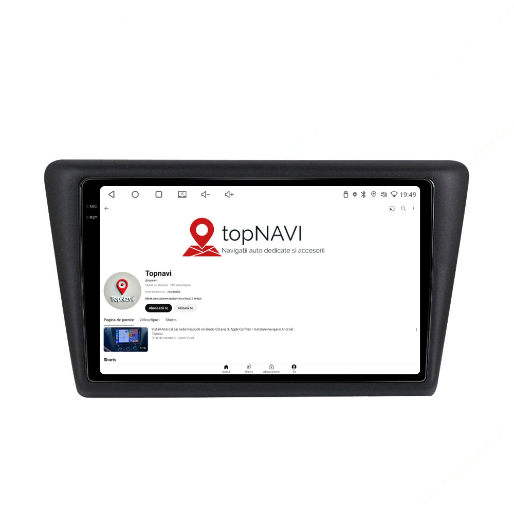 Navigatie Skoda Rapid (2011-2019), Android, Ecran 2K, 8GB RAM 256GB, 8-core